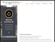 Tablet Screenshot of dittrichlawrence.com